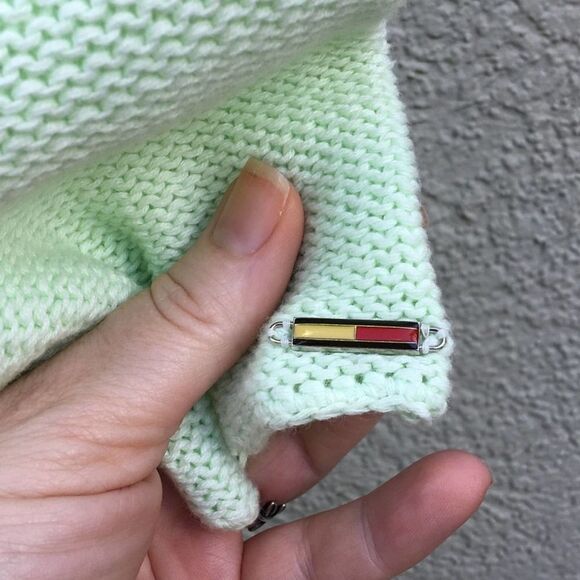 Tommy Hilfiger Mint Green Cardigan Petite Small - Picture 2 of 7